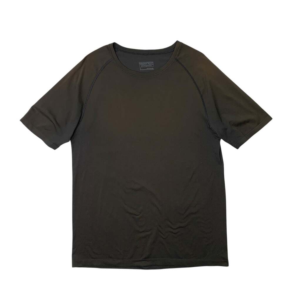 Patagonia Shirt Mens L Large Faded Black Athletic Fit Active Outdoor Hiking Tee
